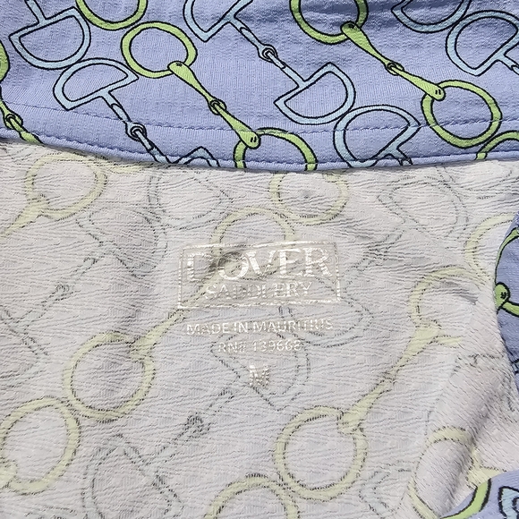 Dover Saddlery Riding Sport size M 1/4 zip pullover top equestrian Horsebit. - Picture 3 of 4